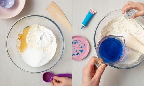 How To Make Homemade Playdough steps